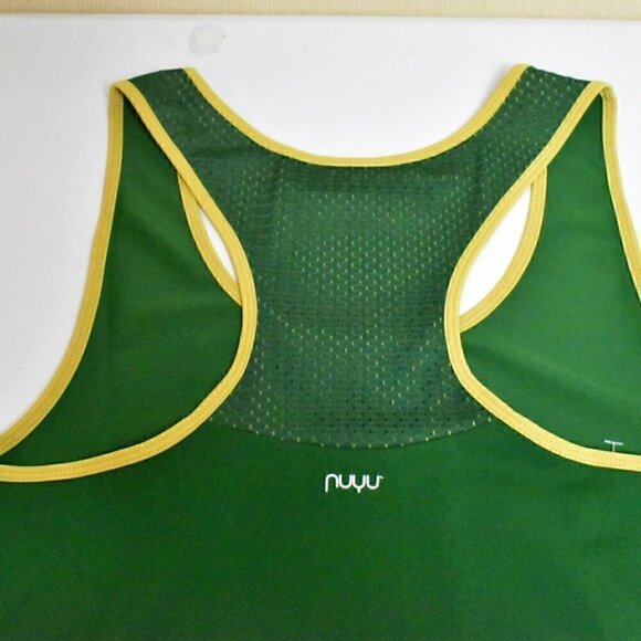 NUYU Colorado State University Rams Racer Back Yoga Tank Green/Gold Size XL - Picture 10 of 11